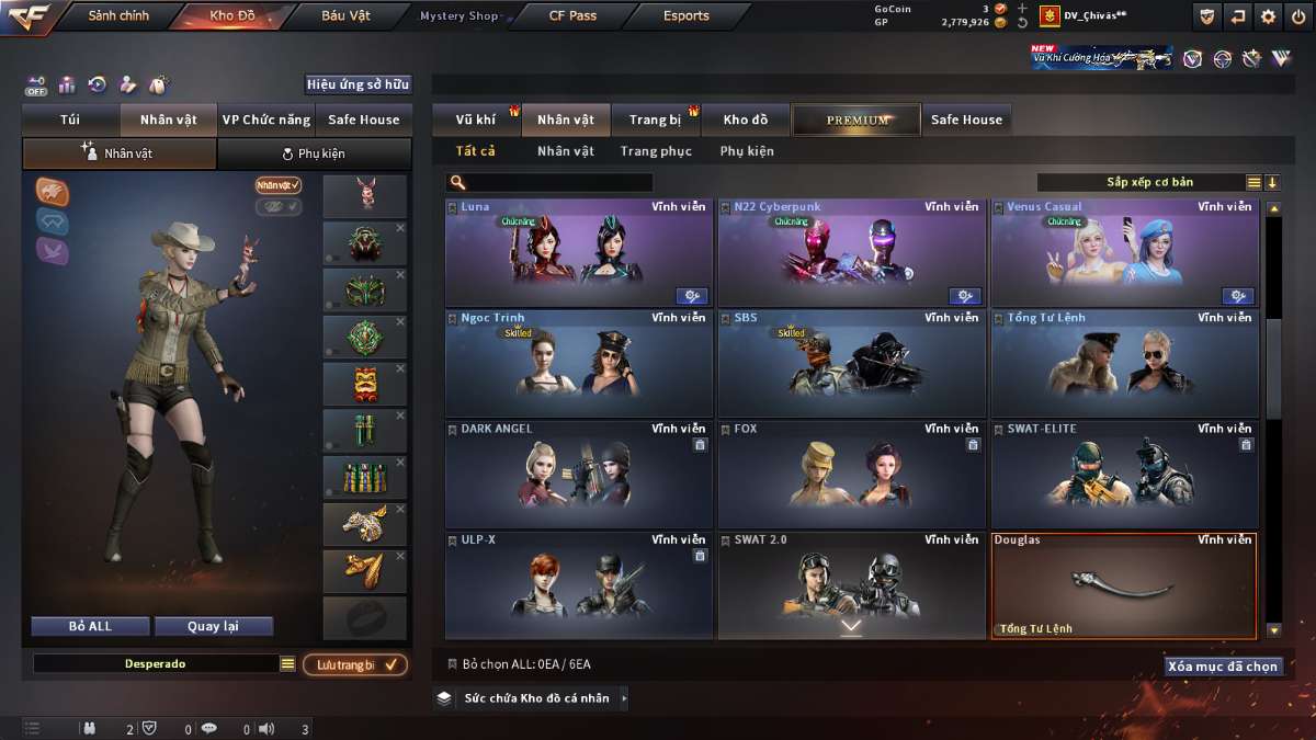 shop acc cf uy tin gia re